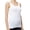 Blanc, variante sur Hiiyo Débardeur en Coton à Encolure en U pour Femme, Estival, Décontracté, Ajusté, Sans Manches, Noir P