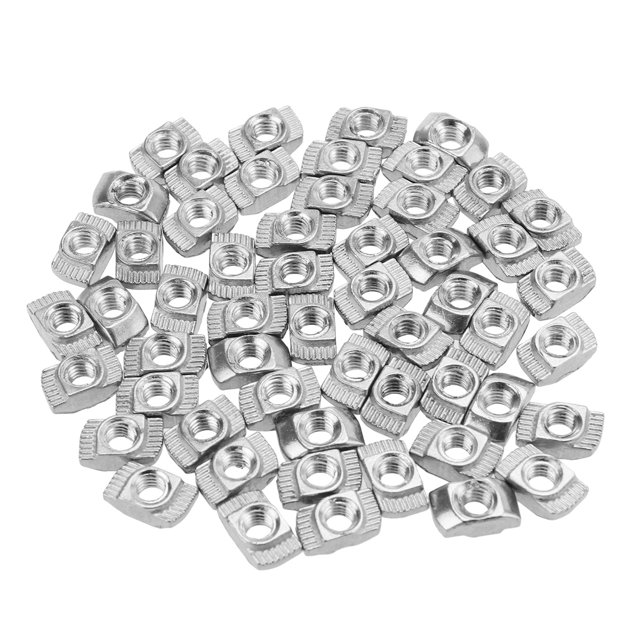 100Pcs European Aluminum Extrusions Slim T-Nut Thread (M3x10x6)