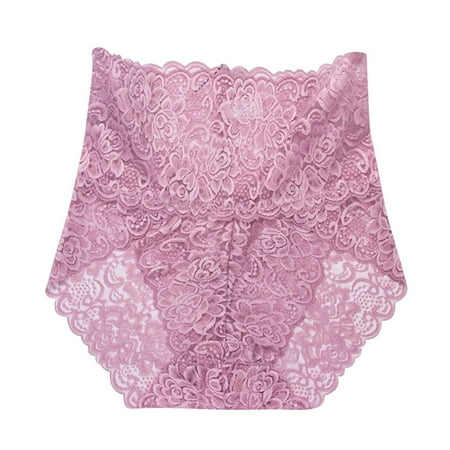 Landzoo Sexy Lace Mesh Transparent Women Underwear Plus Size High Waist Panty Panties Breathable Stylish Flexible Women Underwear
