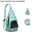 thumbnail image 3 of Llama Print Sling Backpack - Adorable Cartoon Alpaca Design Shoulder Bag, Fashionable Anti-Theft Pack for Commuters, 3 of 4
