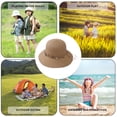 thumbnail image 5 of 56-58 cm circunferencia del sombrero sombrero de sol de verano para mujer sombrero de paja borla colgante de concha sombrero de pescador, 5 of 5