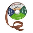 thumbnail image 2 of Brown Satin Ribbon 1/2 Inch 50 Yard Roll for Gift Wrapping, Weddings, Hair, Dresses, Blanket Edging, Crafts, Bows, Ornaments; by Mandala Crafts, 2 of 4