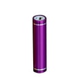 thumbnail image 1 of Boîtier de Banque d'Alimentation USB en Alliage d'Aluminium DIY - Aucune Pile Incluse, Étui Cylindrique Violet avec Ressort, Assemblage Facile pour Pile au Lithium, Coque de Chargeur Portable pour Téléphones Cellulaires, Compatible Micro USB,, 1 of 6