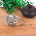 thumbnail image 3 of Filtro de Infusor de Malla Bola de Máquina de Té Práctica Esfera de Hierbas Colador de Especias Atrapado en Caliente Acero Inoxidable Reticulado Ecomeon no, 3 of 6