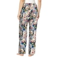 thumbnail image 3 of Balery Rose Flowers print Women's Pajama Pants,Ultra Lightweight Pjs,Lounge Pant-X-Large, 3 of 9