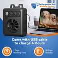 thumbnail image 5 of Tigebraver Anti Barking Device For Dogs, 50FT Rechargeable Ultrasonic Dog Bark Control With 4 Modes, Waterproof Bark Deterrent Box For Indoor & Outdoor Use, 5 of 8