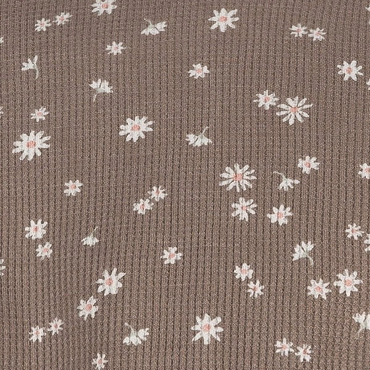 Gerber Toddler Girl Top & Leggings Brown Daisies 2-Pack Set, Sizes 2-5T