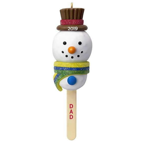 Dad Cake Pop Snowman Hallmark Keepsake Christmas Ornament 2019