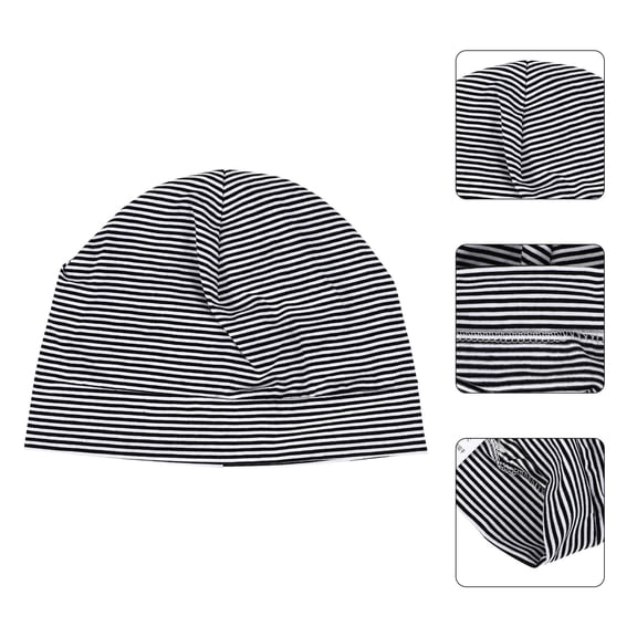 MERRYHAPY 1Pc Elastic Cotton Sleep Cap Breathable Night Bonnet for Adults, Soft Comfortable Hat with Assorted Colors