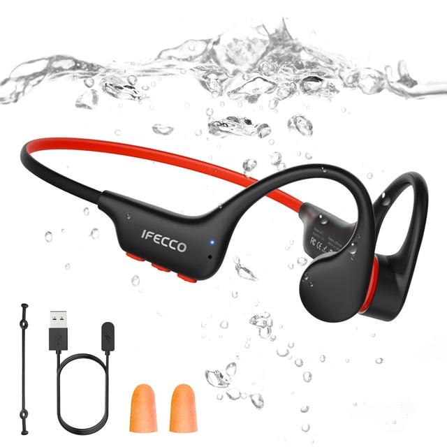 Auriculares para Natación iFecco Bluetooth 6.0 Impermeables IP68