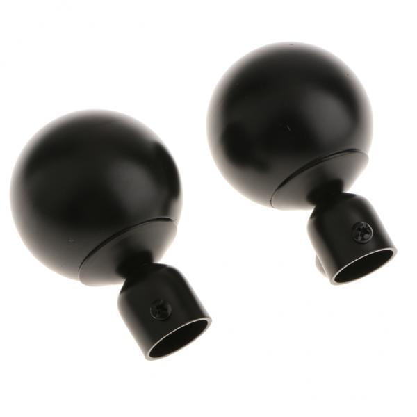 2 Uds Soportes Empotrados para Poste Barras Remates Accesorios para Tratamiento de Ventanas Tipo 3 Gloria Soporte para empotrar