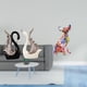 thumbnail image 2 of estatua de cisne,Figuras de cisne,estatuas,decoración del hogar,fiesta de bodas,Figura decorativa,Estatua de perro coleccionable,decoración de grafiti artesanal,Escultura de perro para, 2 of 8