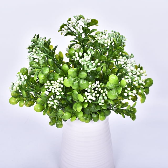 Nvzi 10 paquetes de pequeñas plantas falsas artificiales para decoración de estanterías de baño, casa de campo, oficina y hogar
