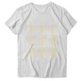 thumbnail image 2 of Blusas de Manga Corta para las Mujeres Divertida Impresión Cuello Redondo Camiseta Vintage, Blusas de Primavera para las Mujeres, 2 of 6