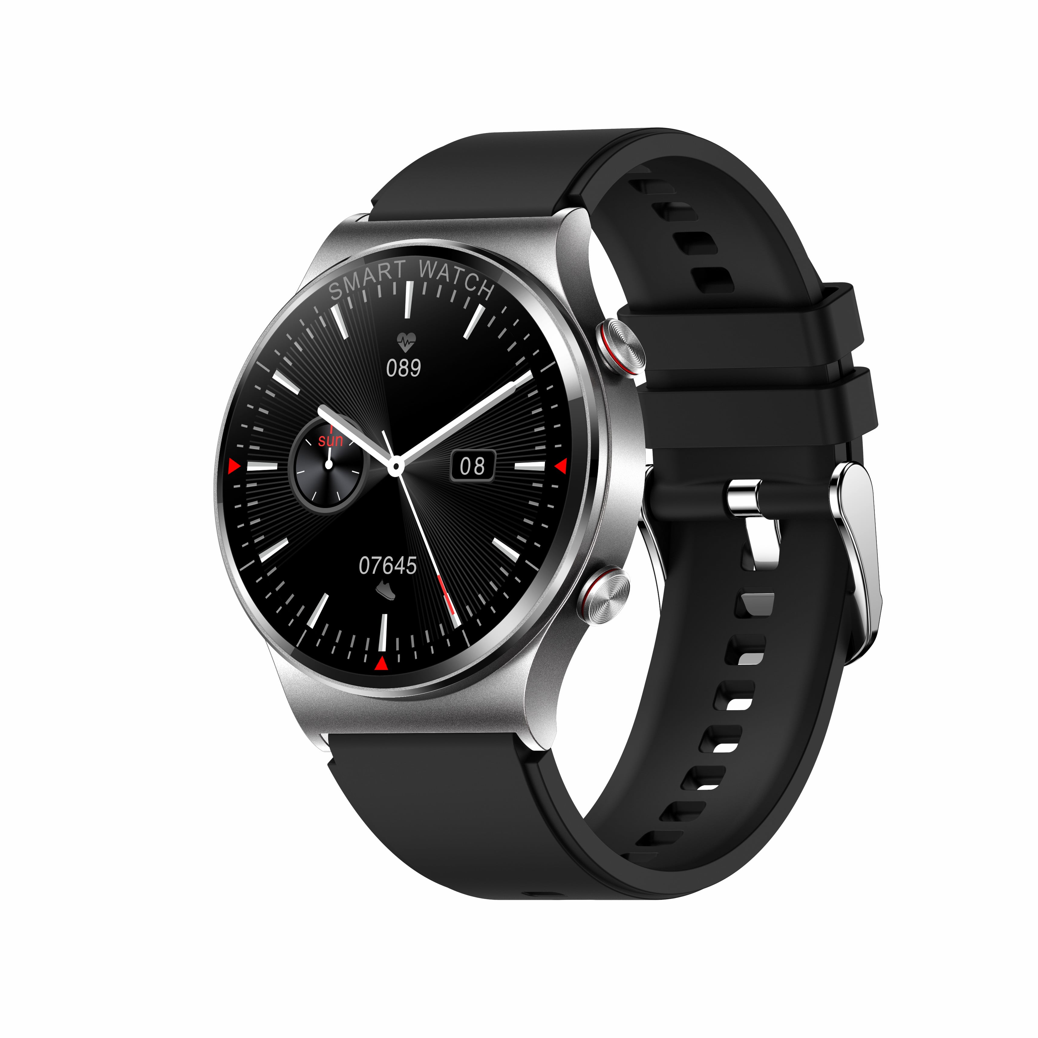 AK36 Smartwatch for Men and Women, with Heart Rate Monitor, 1.28 Inch