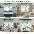 thumbnail image 3 of Green Spring Botanical Swag Valances for Windows, Kitchen Curtains 36 Inch Length 2 Panels Set, Weeping Eucalyptus Butterfly Short Curtains for Small Windows Rod Pocket Cafe Curtains Drapes 28"x36", 3 of 8