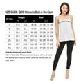 thumbnail image 4 of QRIC 2-Pack Women Cami with Built in Bra Cup Summer Casual Flowy Swing Pleated Tank Top with Adjustable Strap, L, 4 of 8