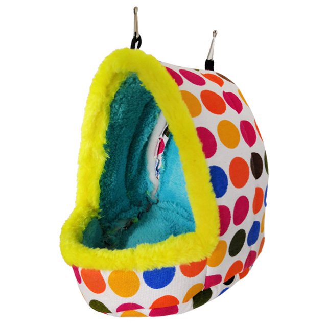 Bird Hanging Hammock Warm: Soft Parrot Nest Small Animal Sleeping Bed for Winter