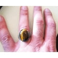 thumbnail image 5 of Tiger Eye Mans Ring, Natural Tiger Eye Ring, Birthstone Ring, Silver Jewelry, 925 Silver Ring, Birthday Gift, Heavy Mens Ring, Arabic Design, Ottoman Style Ring, Christmas, Turkey Mens Signet Ring, 5 of 6