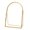 Arc-shaped L, variant on KGJQ Glass Press Frame for Dried Flowers, Octagonal Metal Shadow Box with Clear Glass, Wall Hanging Plant Display Frame, DIY Craft Keepsake Gift