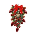 thumbnail image 2 of Guirnalda colgante de pared con diseño de de Navidad vívida, guirnalda colorida para de Navidad para exteriores, interiores, ventanas, v Rojo BLESIY Guirnalda para colgar en la puerta, 2 of 6