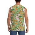 thumbnail image 4 of Fotbe Men's Snake And Floral Print Men's Sleeveless Muscle Tank Tops Casual T-Shirts for Gym Workout Beach-Small, 4 of 8