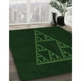 thumbnail image 2 of Ahgly Company Indoor Round Patterned Deep Emerald Green Area Rugs, 5' Round, 2 of 6