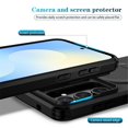 thumbnail image 6 of Case for Samsung Galaxy S25 FE 5G 6.7" with Invisible Fold Holder Stand, MagSafe Magnetic Wireless Charging,Sliding camera casing,Shockproof Dropproof Tough Rugged Protective Case Cover,Black, 6 of 10