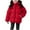 Red, variant on Cethrio Girls Puffer Jackets Size 7-8 T, Long Sleeve Full Zip Thickened Thermal Winter Coats with Hood Khaki Size 7-8 T