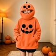 thumbnail image 5 of Sentuca Tween Hoodies Halloween Innovation Pumpkin Playful Prints Sweatshirts with Pocket Long Sleeve Warm Party Girls and Boys Clothes Size 11Y, 5 of 8