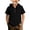 Black, variant on Boys Hoodie Linen Shirts Button Up Henley Short Sleeve Casual Shirts Youth Teens Summer Lightweight Beach Vacation T Shirts