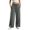 Gray, variant on Tqcoqu Women's Wide Leg High Waist Sweatpants,Drawstring Elastic Solid Loose Casual Athletic Long Pants with Side Pockets