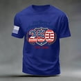 thumbnail image 4 of Rotm Usa Apparel Men's 4Th of July USA Shirts Shirt Short Sleeve American Flag T-Shirt Blue,L, 4 of 5