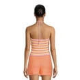 thumbnail image 3 of Madden NYC Women's Striped Neck Tie Sweater Top, Sizes XS-3XL, 3 of 5