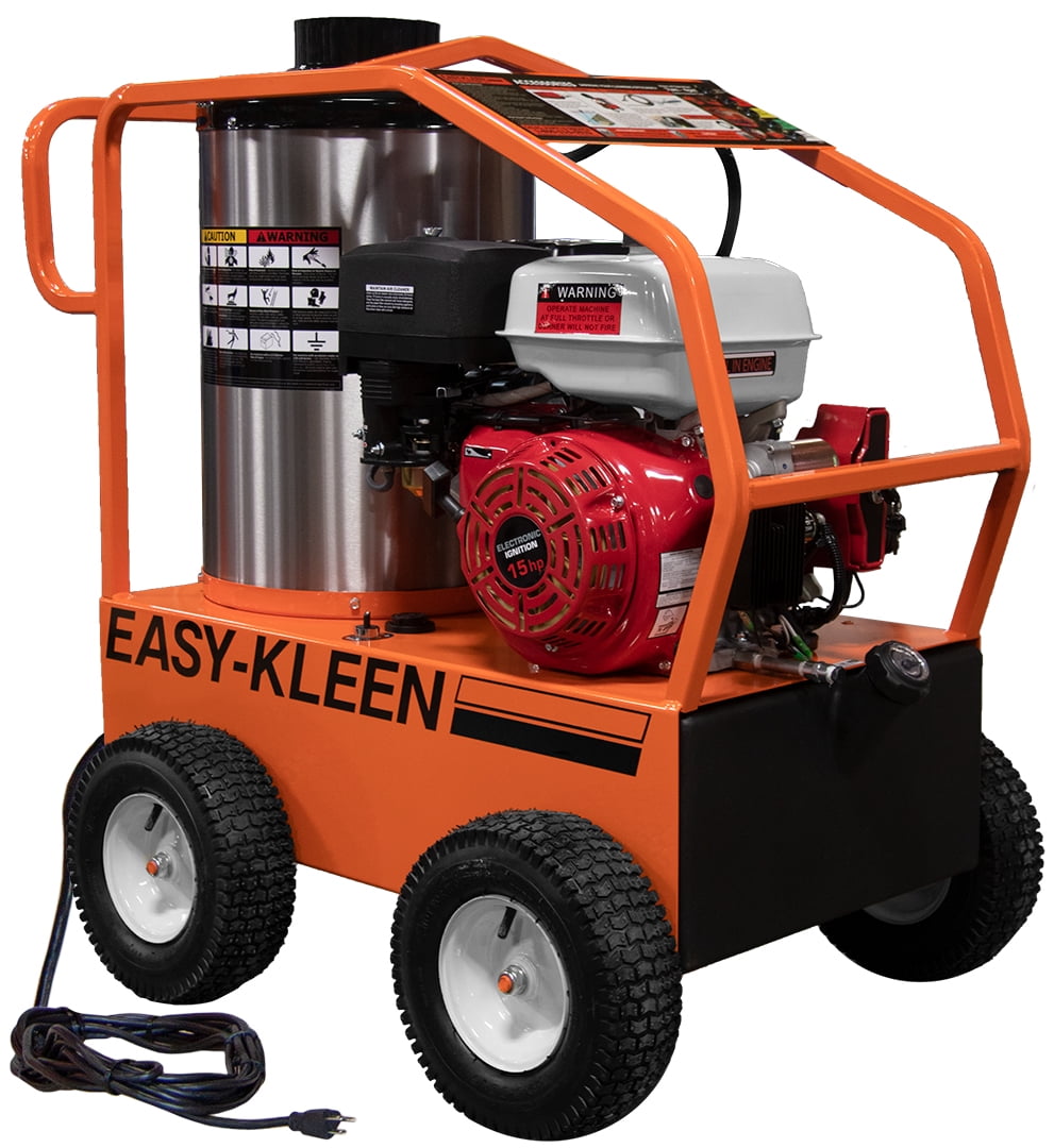 COMMERCIAL HOT WATER GAS PRESSURE WASHER, 15 HP ELECTRIC START LIFAN, 3