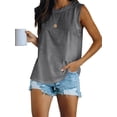 thumbnail image 3 of Langwyqu Women's Summer Tank Top Loose Fit Basic Sleeveless Tee Tops, 3 of 5