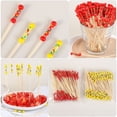 thumbnail image 2 of Miangastore 200Pcs Party Appetizers Toothpicks Decorative Sandwich Picks Fruit Bamboo Picks, 2 of 8