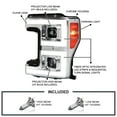 thumbnail image 3 of Spec-D Tuning Chrome Projector Headlights w/ LED Sequential Turn Signal Switchback Compatible with 2017-2019 Ford F-250, F-350, F-450, F-550 Super Duty, Left + Right Pair Headlamps Assembly, 3 of 6