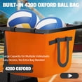 thumbnail image 4 of MR Portable Volleyball Coaching Tower with Ball Bag Attachments, Adjustable Volleyball Referee Stand, Volleyball Training Tower for Passing, Defense, and Blocking Drills, 4 of 9