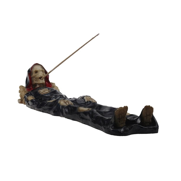 Fiudx Ofertas relámpago Nuevo adorno de calavera, incienso egipcio, varilla de incienso, regalo de Pascua europeo, decoración, artesanías de resina