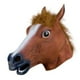 thumbnail image 4 of Máscara de cabeza de animal, tocado de animal para disfraces, espectáculos de Halloween Caballo marrón, 4 of 8