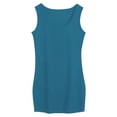 thumbnail image 3 of Fshinging Essentials Women's Tank Top Long Camisole Layering Solid Soft Basic Stretch Fit Light Blue XXL, 3 of 3