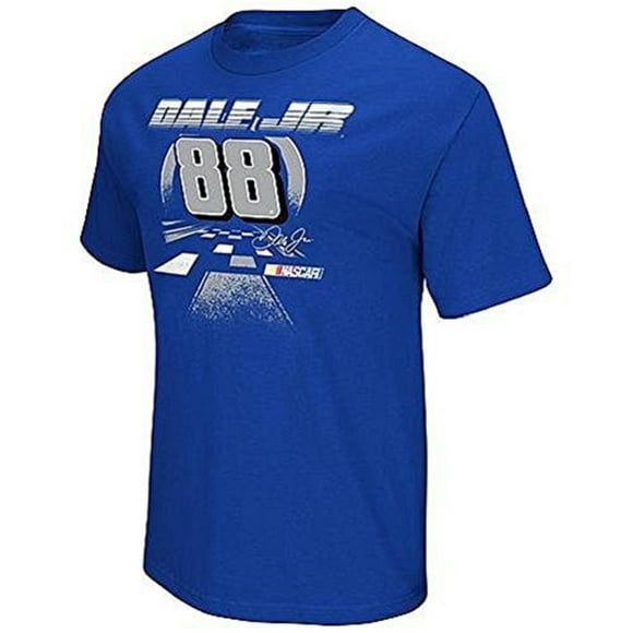 Mens Dale Earnhardt Jr. T-Shirt Graphique Taille Moyenne Bleu