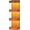 Walnut, variant on Floating Wall Shelves with LED Lights, Floating Shelf Wall Mounted for Storage, Vertical Display Stand, Modern Column Rack, for Bedroom, Livingroom, 4-Tier, 35.4 Inches, Black