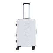 Rae Dunn 3 Piece Expandable Rolling Luggage Set in White