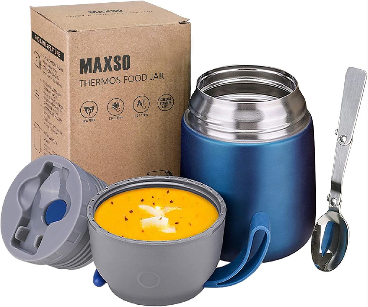 Thermos Food Jar for Hot & Cold Food for Kids Adult, 17 oz Set Soup