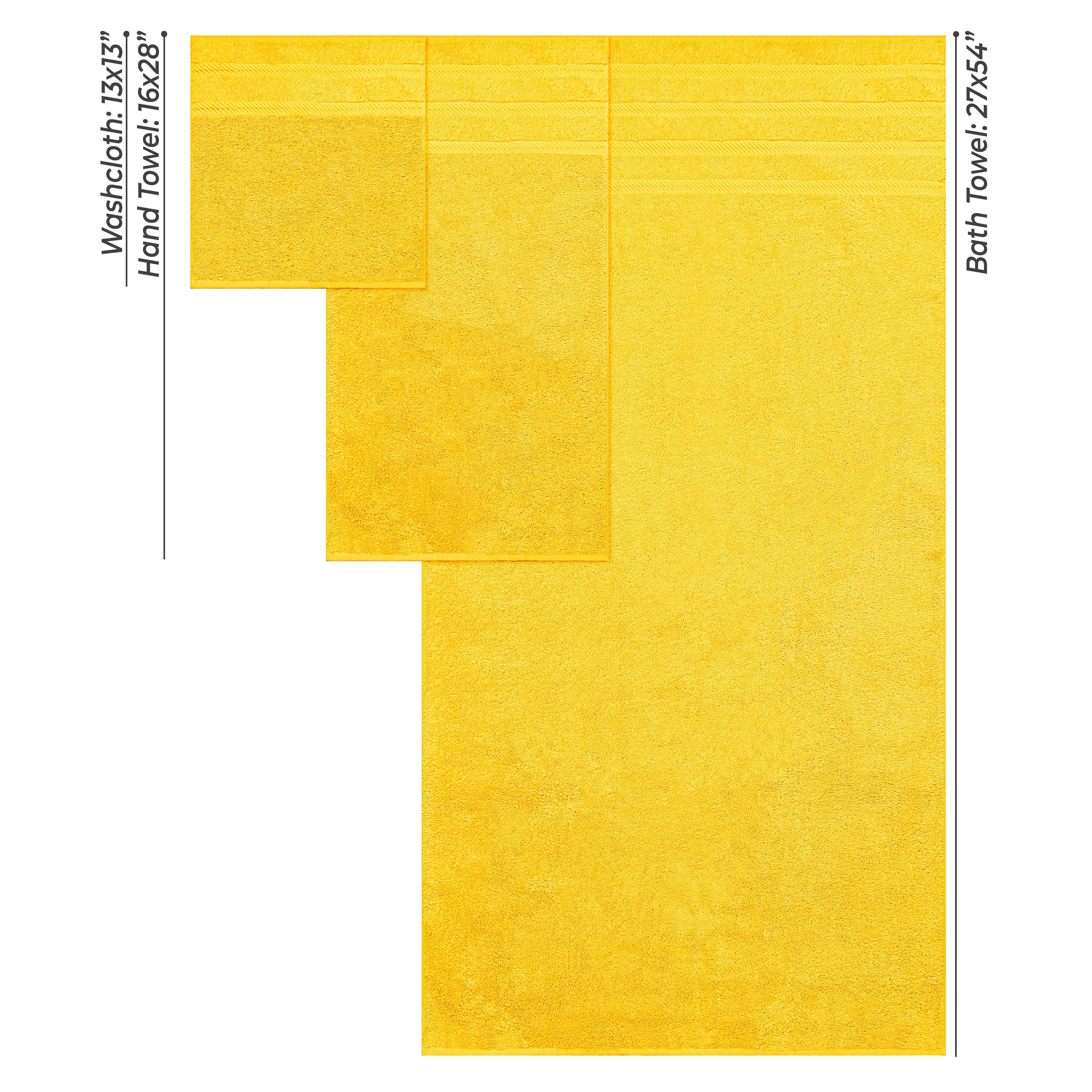 American Soft Linen 6-Piece Turkish Towel Set, Yellow photo 2
