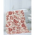 thumbnail image 3 of Red Spring Floral Bath Towels for Bathroom Set,Luxury Microfiber Towels Gifts for Women,Quick Dry Beach Kitchen Hand Hair Face Towel and Dish Washcloth,Summer Botanical Farmhouse Yoga Towels+Set, 3 of 7