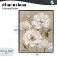 thumbnail image 4 of Stupell Industries Traditional Rustic Magnolia Blooms Black Framed Giclee Art, 11 x 14, by Carol Robinson, 4 of 8