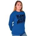 thumbnail image 4 of Blame It On My Roots Country Music Long Sleeve TShirt Men Women Brisco Brands X, 4 of 6
